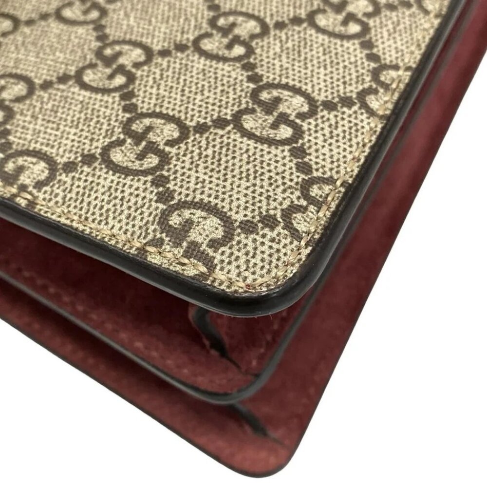 GUCCI Dionysus/GG Blooms 400249 Beige Pink Multi PVC Suede - Shoulder Bag - Picture 6 of 14